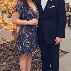 Wedding guest floral dress